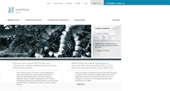 Desktop Screenshot of metallumgroup.com