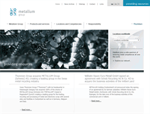 Tablet Screenshot of metallumgroup.com